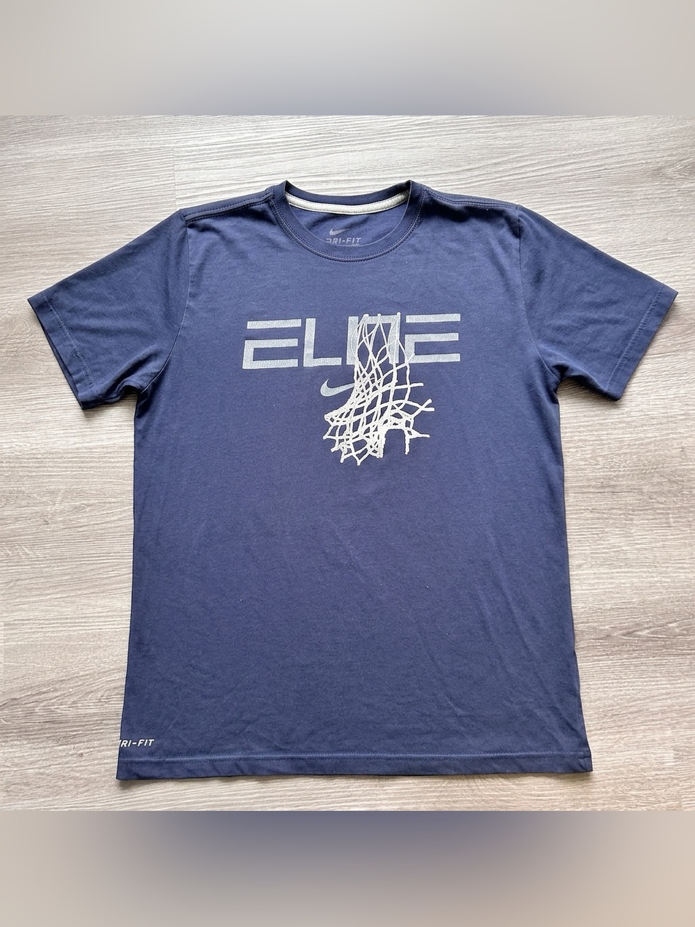 Men’s Nike Elite Navy Blue Basketball Tee - size S